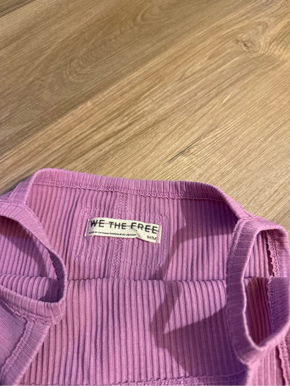 Free People Ribbed Pink Square-Neck Tank - Picture 4 of 7